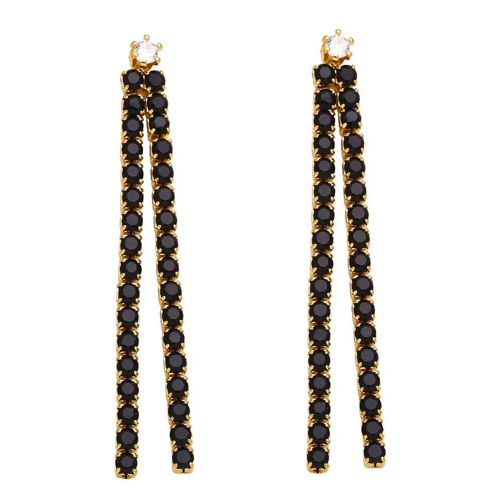 2023 New European And American Jewelry Long Simple Tassel Earrings Trendy Personality Niche Design Earrings Earrings