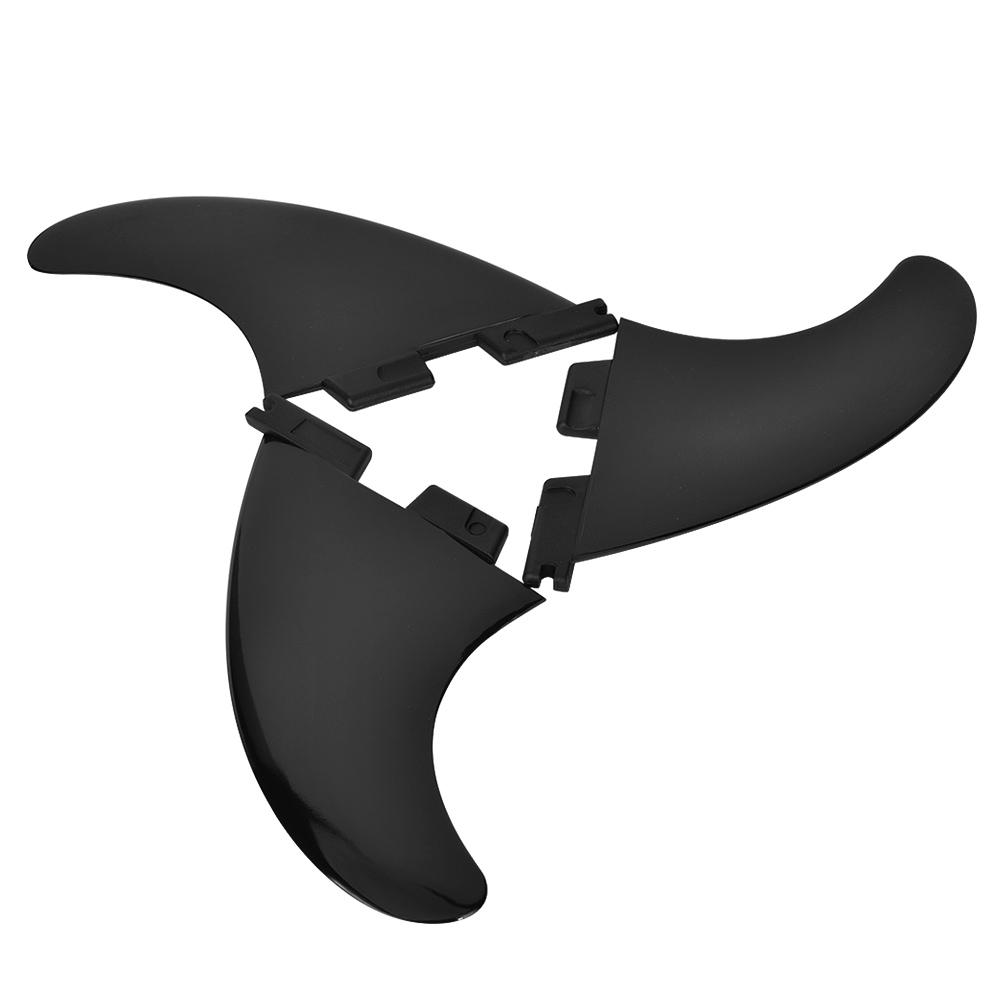 3PCSCelsiusSet 2 Nylon Plastic Black Professional Surfboard Tail Fin Flexible Surfing Accessory