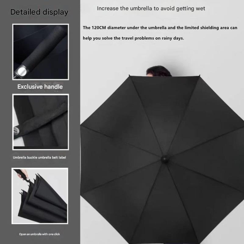 Suitable For Lexus Fully Automatic Long Handle Umbrella Enlarge Thickened Windproof Rainproof Business Advertising Golf Umbrella
