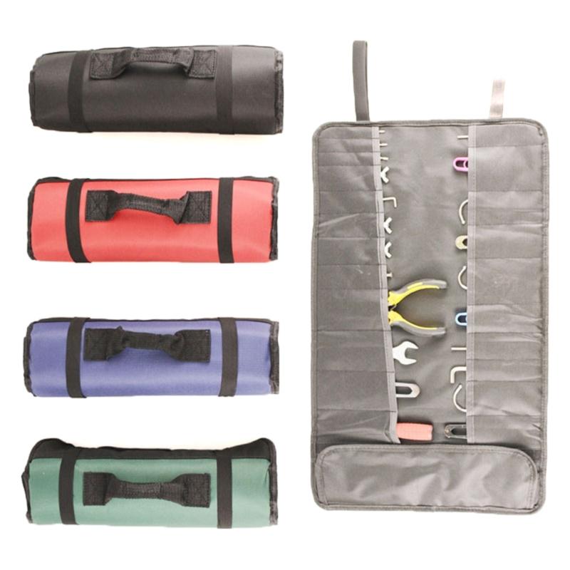 Portable Wrench Bag Roll-up Pliers Storage Bags Pocket Tools Pouch Case Organizer Holder