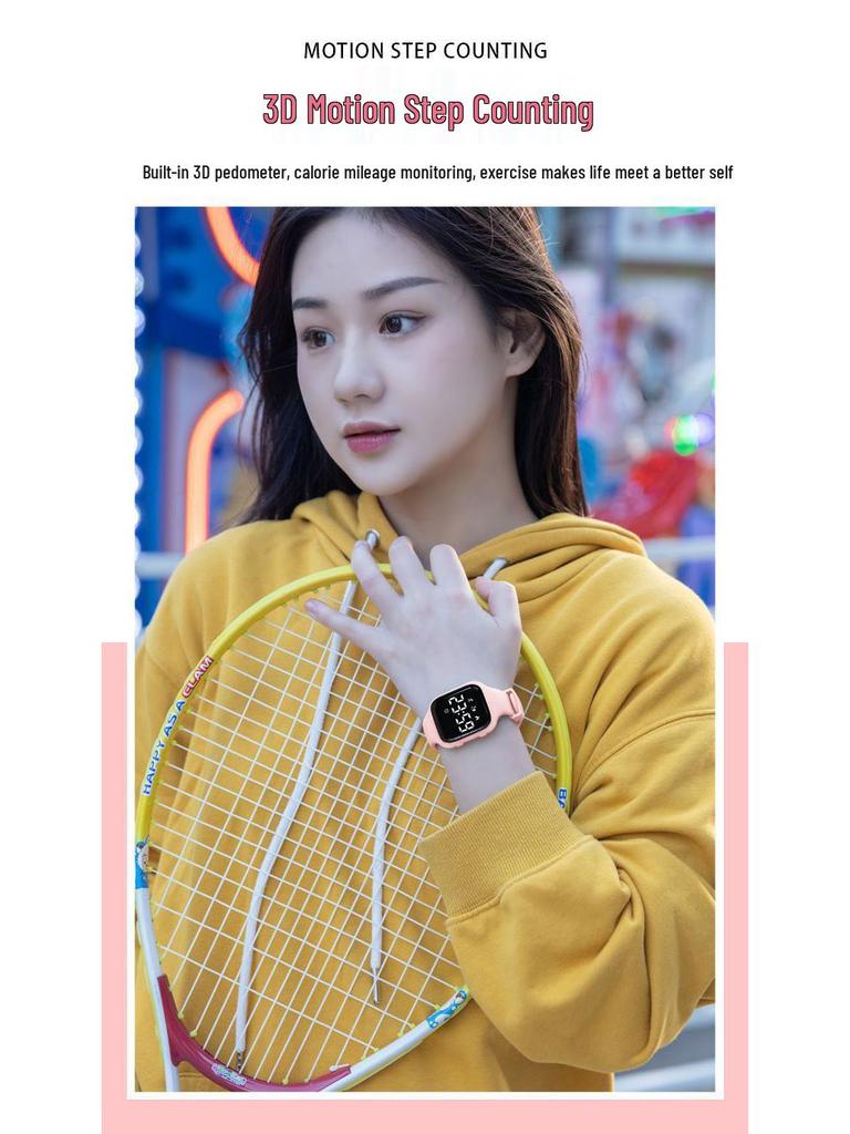 Kids' Smartwatch for Girls & Boys - Waterproof, Alarm Clock, Time-Only Sport Watch for Students