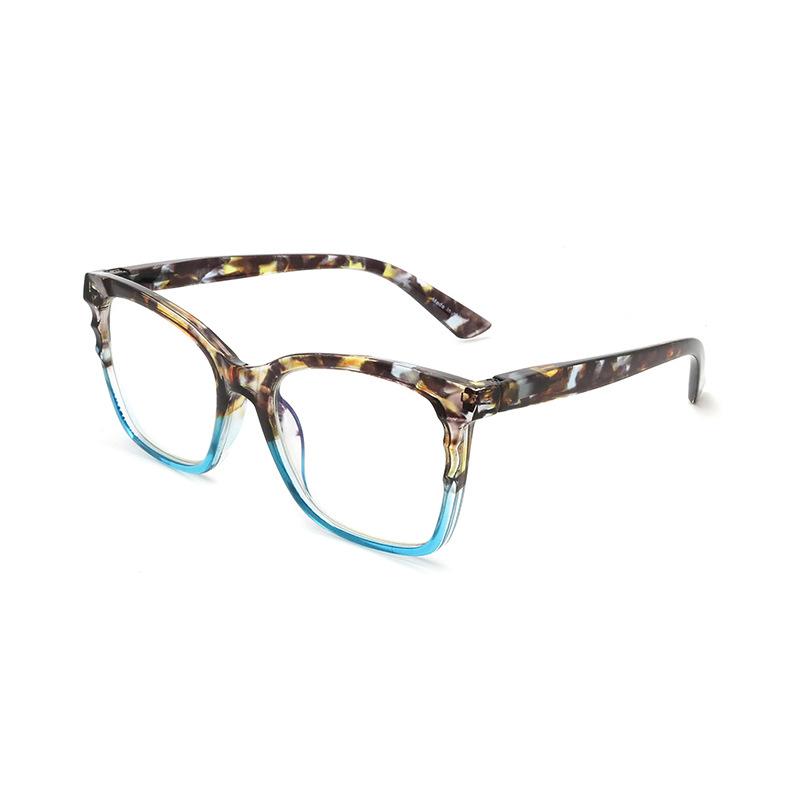 Anti-Blue Light Floral Reading Glasses Fashion Printing Presbyopia Eyeglasses Ladies Glasses With Degree +1 +1.5 +2 +2.5 +4
