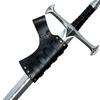 Medieval Frog Skin Sword Renaissance Accessory Knight Sword Leather Sheath Costume Accessory Adjustable Black Brown Pu