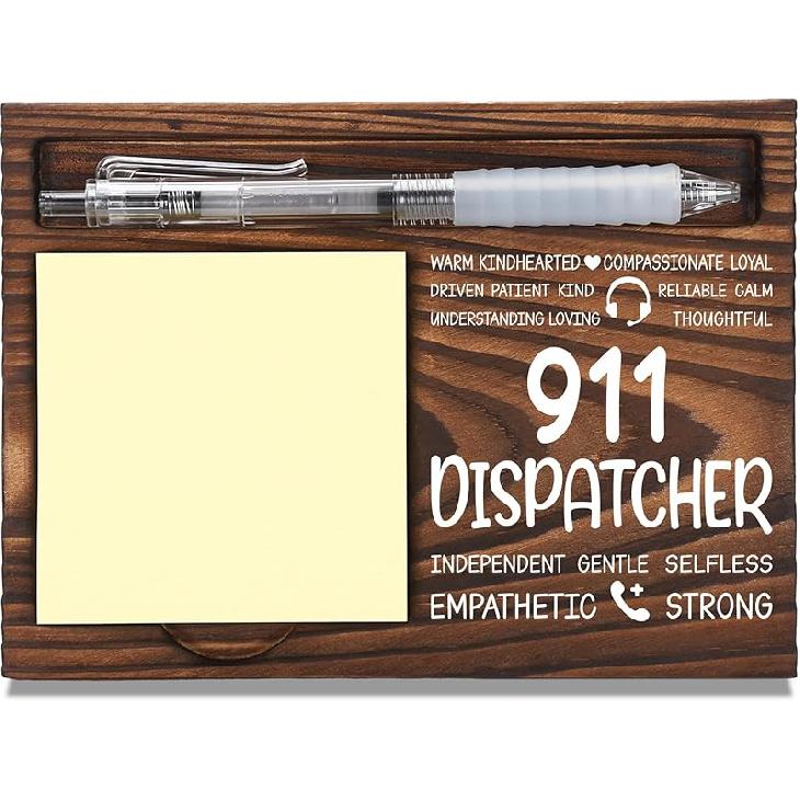 FTONENI Librarian Appreciation Gifts, Thank You Gift for School Librarian, Library Office Coworkers Staff Appreciation Gifts, Sticky Note Holder 911 Dispatcher