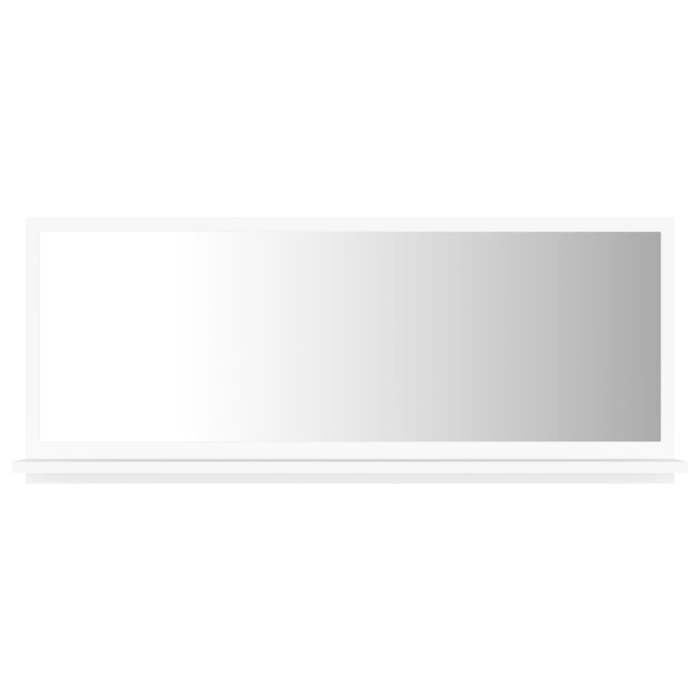 VidaXL Bathroom Mirror Makeup Mirror Wall Mirror Decoration Decorative Mirror Home Interior White 804580