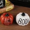2025 New Halloween Pumpkin Resin Ornaments Table Decoration Garden Scary Atmosphere Decorative Props Fall Thanksgiving Harvest H