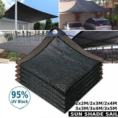 Rectangle Sun Shade Sail Canopy, Patio Shade Cloth Cover - Sunshade Fabric Awning Shelter For Pergola Backyard Garden Carport Home Decor