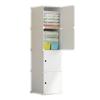 Modular Wardrobe Wardrobe Wardrobe White Shelves Bookshelf Post
