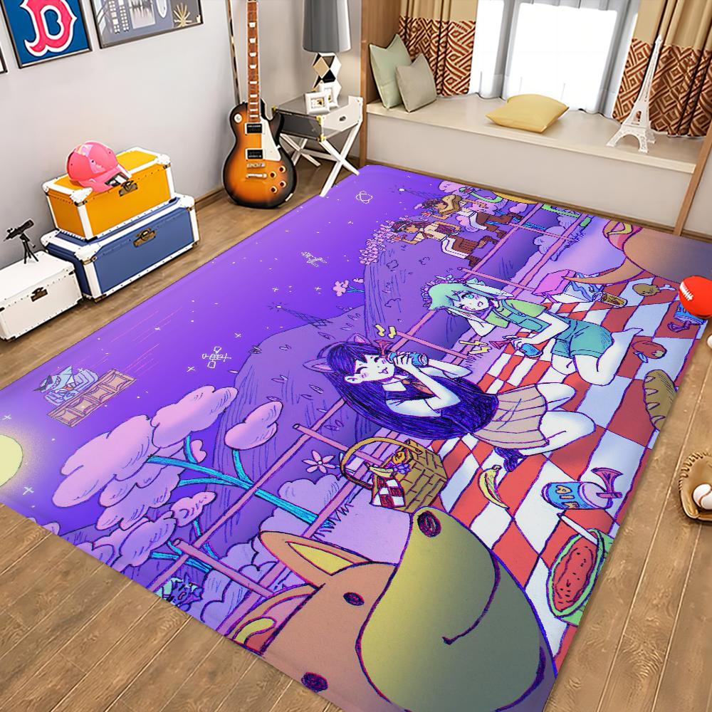 Anime Omori Floor Mat Floor Mat INS Style Soft Bedroom Floor House Laundry Room Mat Anti-skid Household Carpets