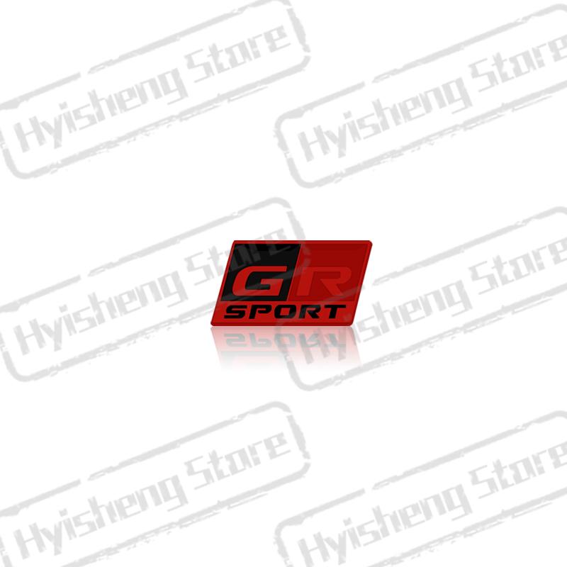

3D Metal Sticker GR Sport Emblem Interior Decoration Rear Trunk Stickers For Toyota RAV4 Hilux CHR Camry Prado Prius Car Styling 1pcs
