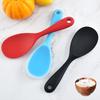 Silicone Rice Spoon Solid Color Non-stick Meal Pot Pan Scoop Kitchen Utensils