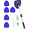 Telescopic Microfiber Car Window Cleaning Brush & Scraper