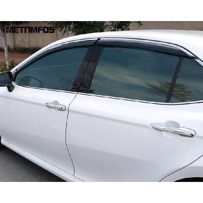 For Toyota Camry 2018-  Window Visor Wind Deflector Sun Shade Rain Guard Shield Awning Shelter Accessories Car Styling