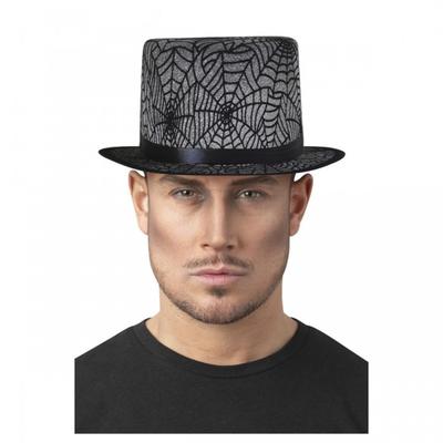 Smiffys Unisex Adult Spider Web Top Hat