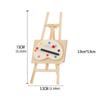 Wood Miniature Art Easel Stand Set Doll House Accessories Kids Toy For Creative Play And Learning Scene Display Decors