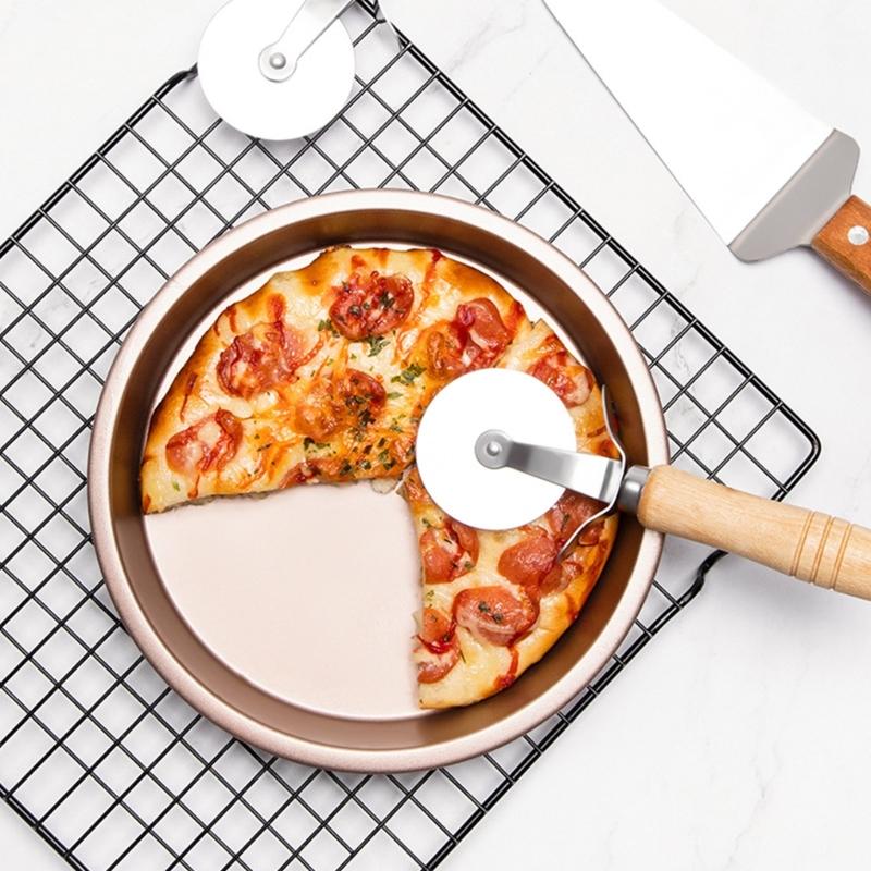6/8/10in Non-Stick Baking Tray Pizza Pan Thickened Carbon Steel Bread Cake Mold Round Kitchen Baking Accessory Bakeware