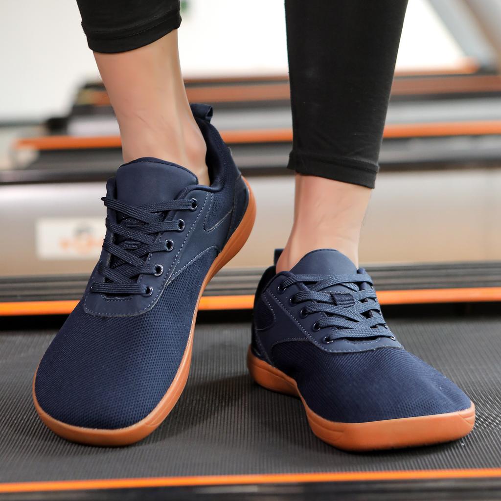 Breathable Mesh Cross-training Sneakers Minimalist Outdoor Walking Shoes Wide Toe Sports Shoes Non-slip Jogging Flats