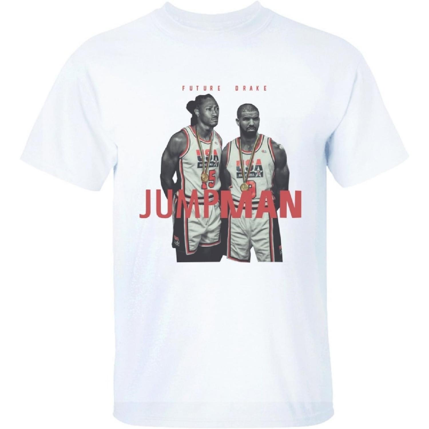 WPAD Мужская футболка с коротким рукавом Jumpman Drake Future Music XXXXXL белый