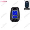 Carbon Fiber Remote Car Key Fob Cover Case Shell Holder Protector For Toyota Yaris Ativ Raize Veloz Avanza Rush Perodua Daihatsu