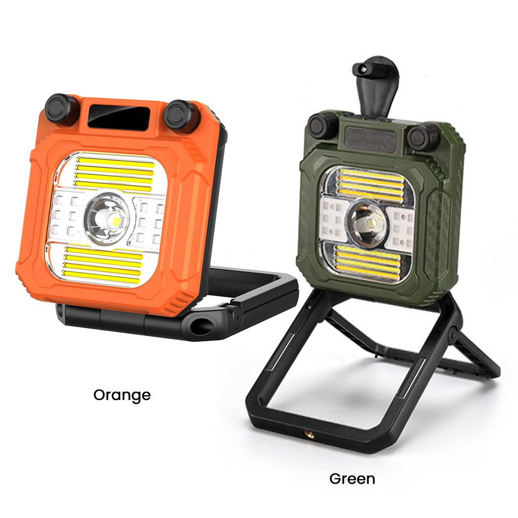 Hand Crank LED Camping Lantern Rechargeable Mini Flashlight with Stand Camping Light for Camping Hiking