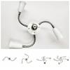 Flexible E27 Light Socket Splitter with Extension Hose E27 Lamp Holder Converter   Living Room