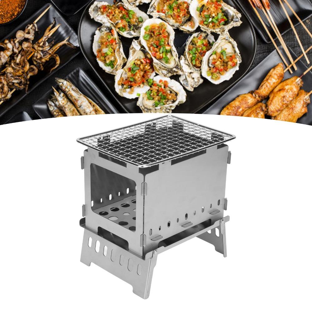 Compact Folding Backpacking Stove Portable Windproof Wood Burning Stove Wood Burning Stove  Camping