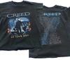 Band T-shirt Creed Us Tour 2009 2 zijden zwart korte mouw Unisex T-shirt