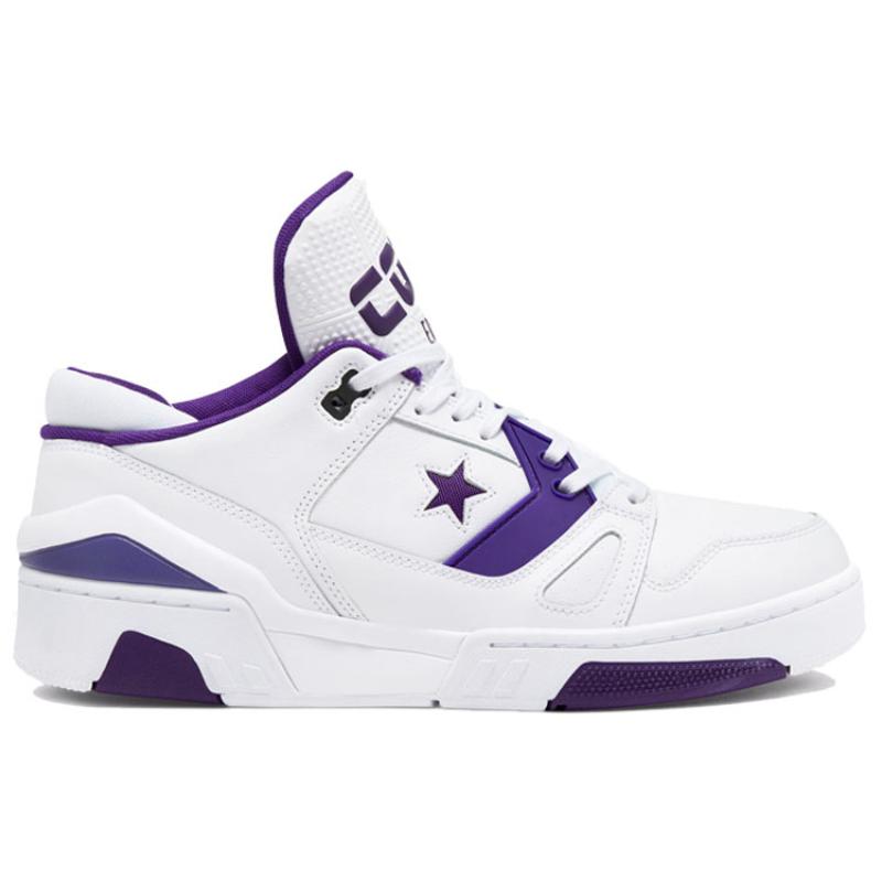 Converse ERX 260 Sporty Versatile Low-Top Vintage Basketball Shoes Unisex White and Purple