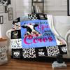 1pc Cow Lovers Blanket - Perfect Gift for Birthdays, Christmas & Halloween- Soft, Warm & Versatile Yy250909113