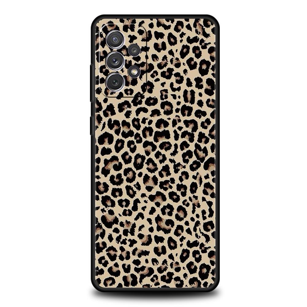 Leopard Print Pattern Phone Case For Samsung Galaxy A17 A07 A55 A35 A25 A15 A05 A33 5G A31 A23 A21s A13 A41 A73 A53 A51 A71Cover
