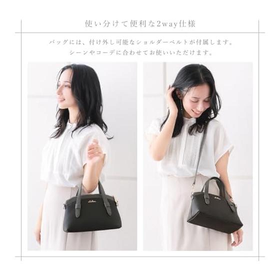 [Cleria] Shoulder bag for women, genuine leather, small 2-way crossbody handbag, Grage series [CL-51001]