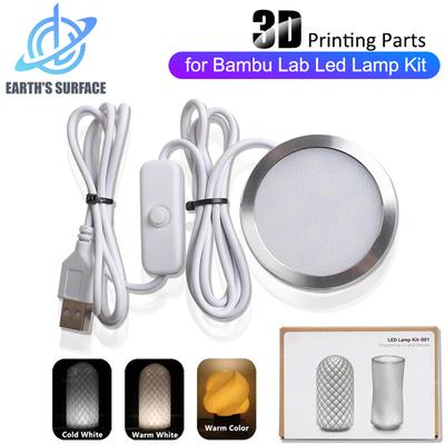 3D-Druckerteil für Bambu Lab LED-Lampen-Kit 001 DIY-Modell Hardware ohne Gehäuse Warmweiß DC 5V 3D-Drucker Einstellbares Licht-Kit