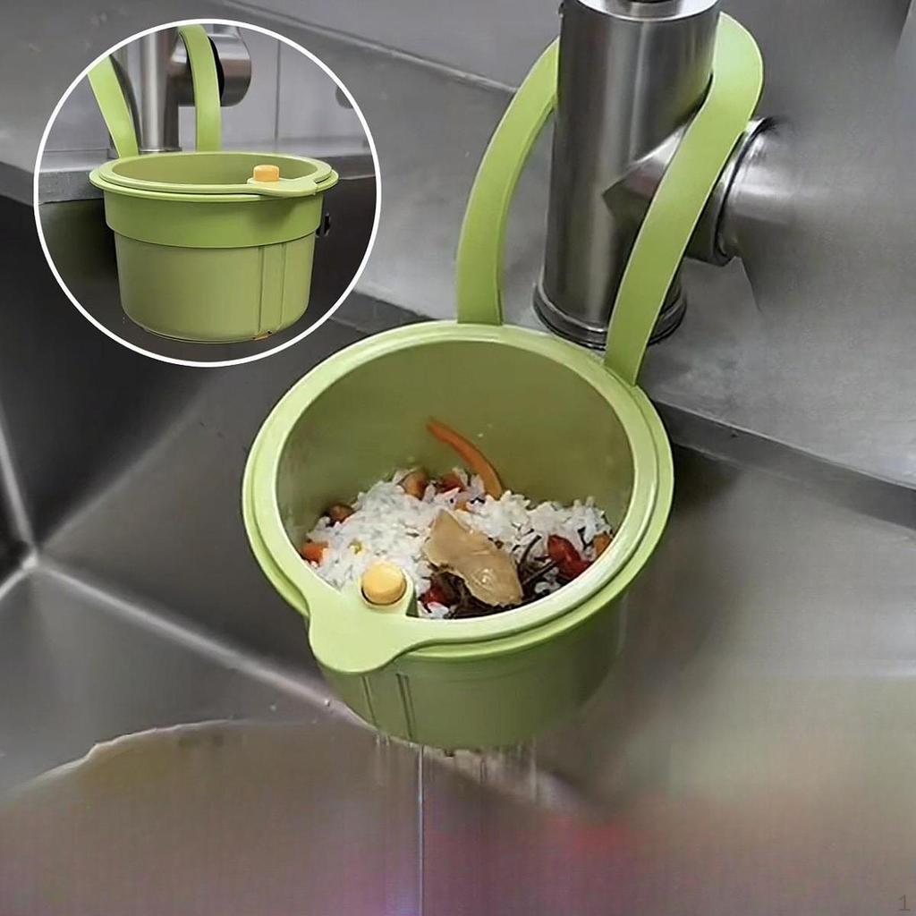 Faucet Hanging Sink Strainer Drainer Rack Detachable Food Waste Kitchen Basket for