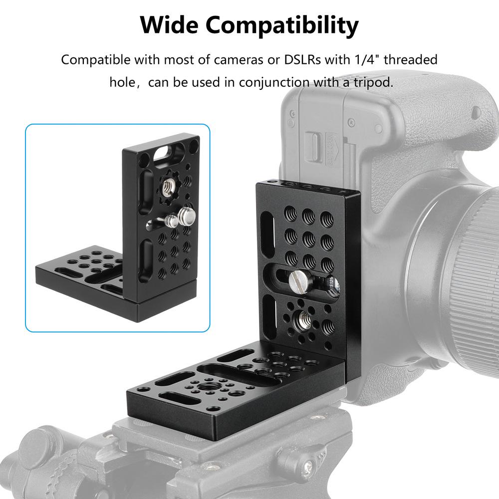 Універсальна L-подібна швидкознімна пластина для штатива DSLR/бездзеркальної камери - Стабілізатор для вертикальної зйомки (3920)