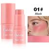 4PCS Clubday Q Matte Jelly Blush Rouge All-in-One Makeup Facial Contour Grooming Brightening Stick
