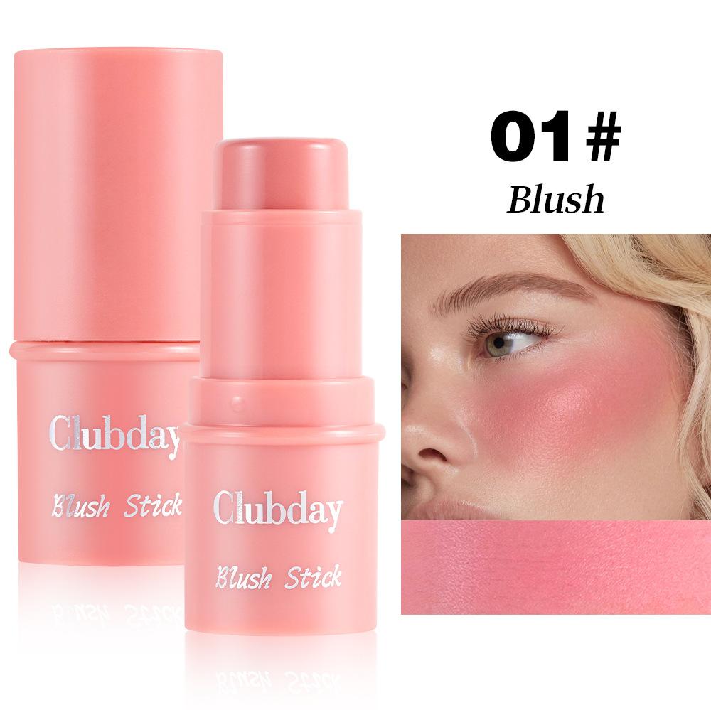 4PCS Clubday Q Matte Jelly Blush Rouge All-in-One Makeup Facial Contour Grooming Brightening Stick