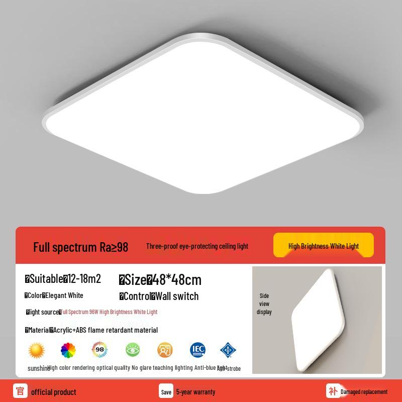 Round Waterproof LED Ceiling Light for Kitchen, Bathroom, Bedroom, Balcony, or Corridor