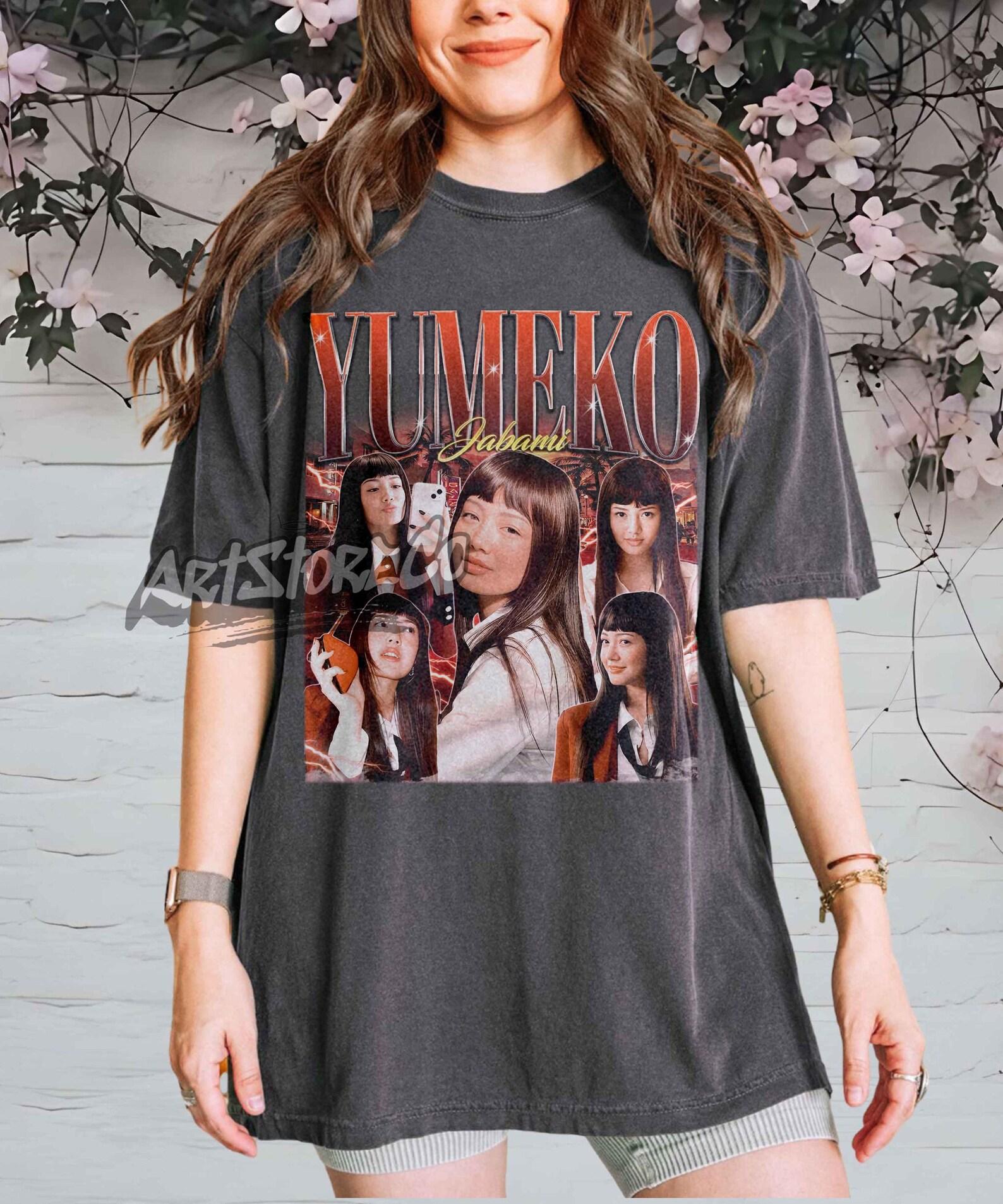 Yumeko Jabami Vintage Collage T-Shirt, Retro Anime Graphic Tee L