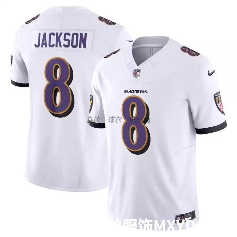 Baltimore Ravens 8 Jackson Football Jersey Men Women Sports Game Shirts S-XXXL