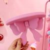 Wooden Decorative Shelves Girls' Room Organizer Holder Pink Wall Shelf Decor Frame Bows Decoration  Wooden Storage Rack
