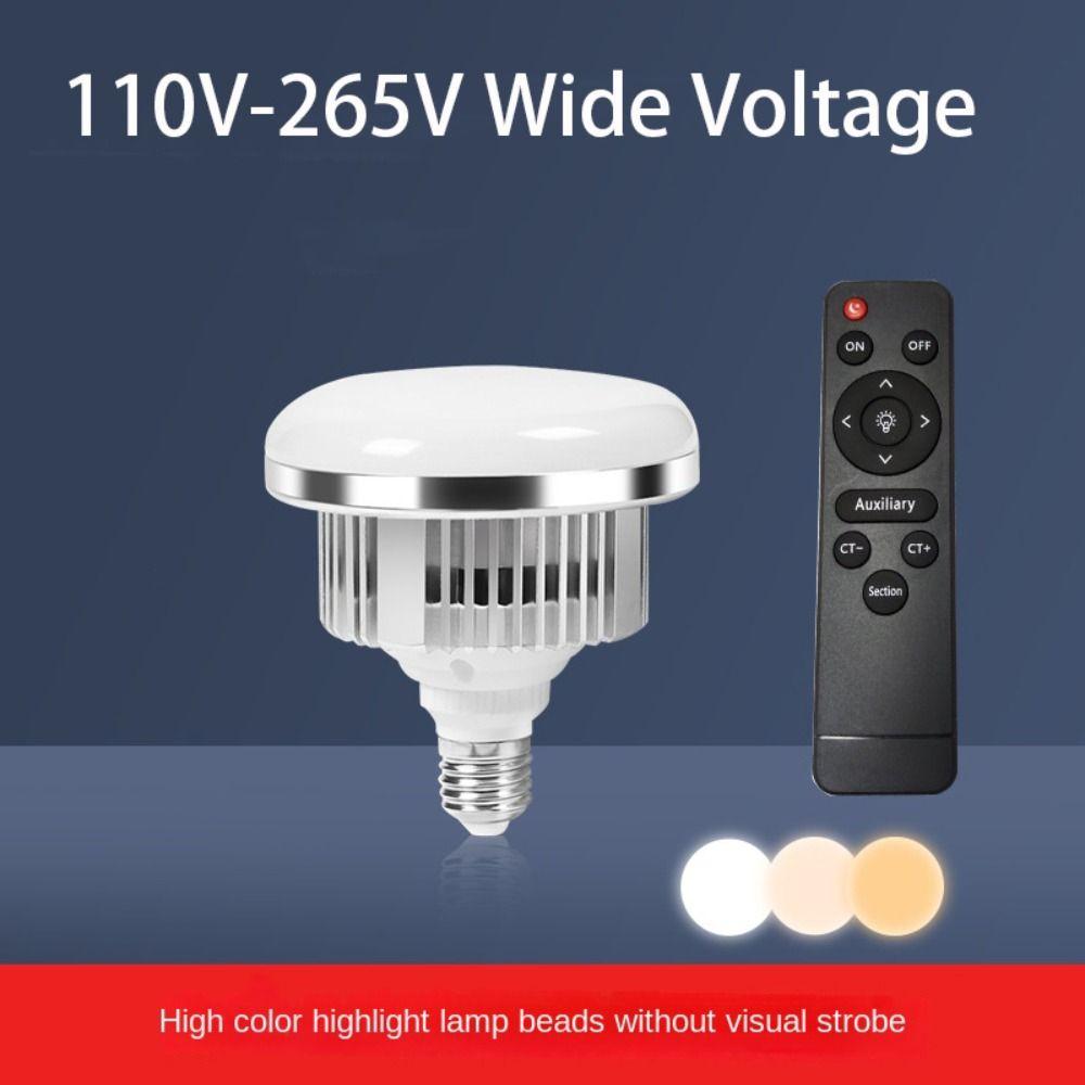 3000K-6500K LED Light Bulb E27 Mount Daylight Bulb Base Lamp Photography Lamp Office