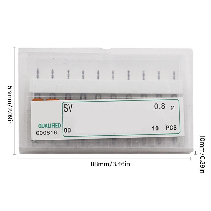Accurate Craft Drilling Set of 10 Miniature Drill Bits for Circuit Boards and Detailed Engraving and Stone Jewelry Work