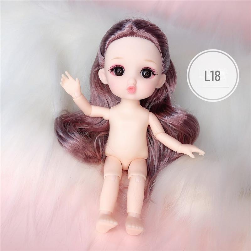 

17 см 8-точечная кукла BJD с пухлыми губами, реалистичными 3D глазами, 13 шарниров Head only