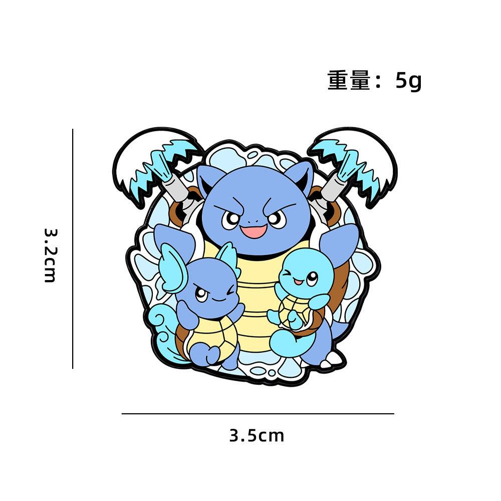 

Pokémon Theme Badge Pikachu Dragon Squirtle Cute Cartoon Anime Brooch Small Gifts for Kids