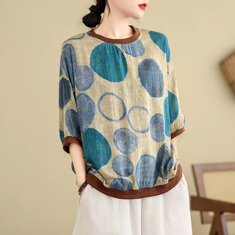 

Футболка для женщин, летняя, большого размера, хлопковая футболка, мягкая, свободная, с принтом, повседневная, удобная, пуловер, футболка, топ XXXXL синий