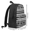 Abstrakter ethnischer aztekischer Rucksack Schwarz und Weiß Camping-Rucksäcke Damen Herren Kawaii Schultaschen Hohe Qualität Weicher Rucksack