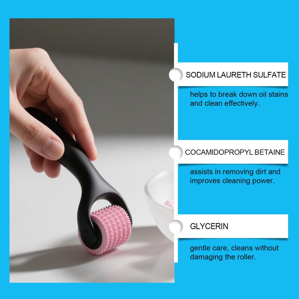 JUE FISH Roller Cleaner Spray – Clean Roller Stains, Improve Smoothness, Keep Clean, Restore and Maintain 100ml