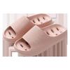 EVA Non-Slip Odor-Resistant Bath Slippers - Unisex, Hollow Design for Home, Hotel, or Bathroom.