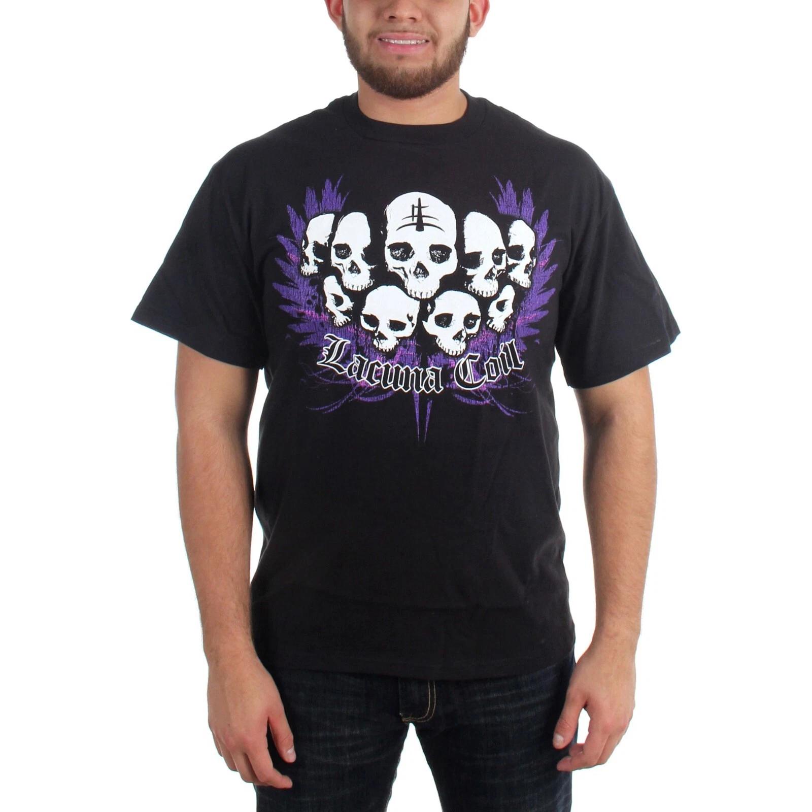 Lacuna Coil Mens Gothic Metal Goth Rock 2-Sided Black Shirt New S, M, L L