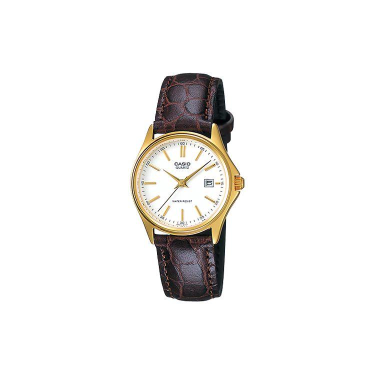 

Casio Vintage Series Dress Simple Casual Retro Literary Quartz Movement Synthetic Leather Strap Watch Women watches White LTP-1183Q-7A Regular Watch Box,White Dial Brown Strap
